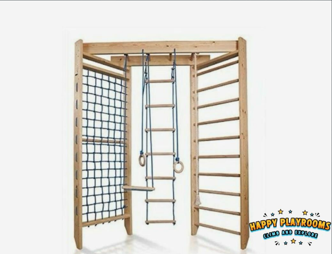 Wooden Indoor Play Gym for Kids