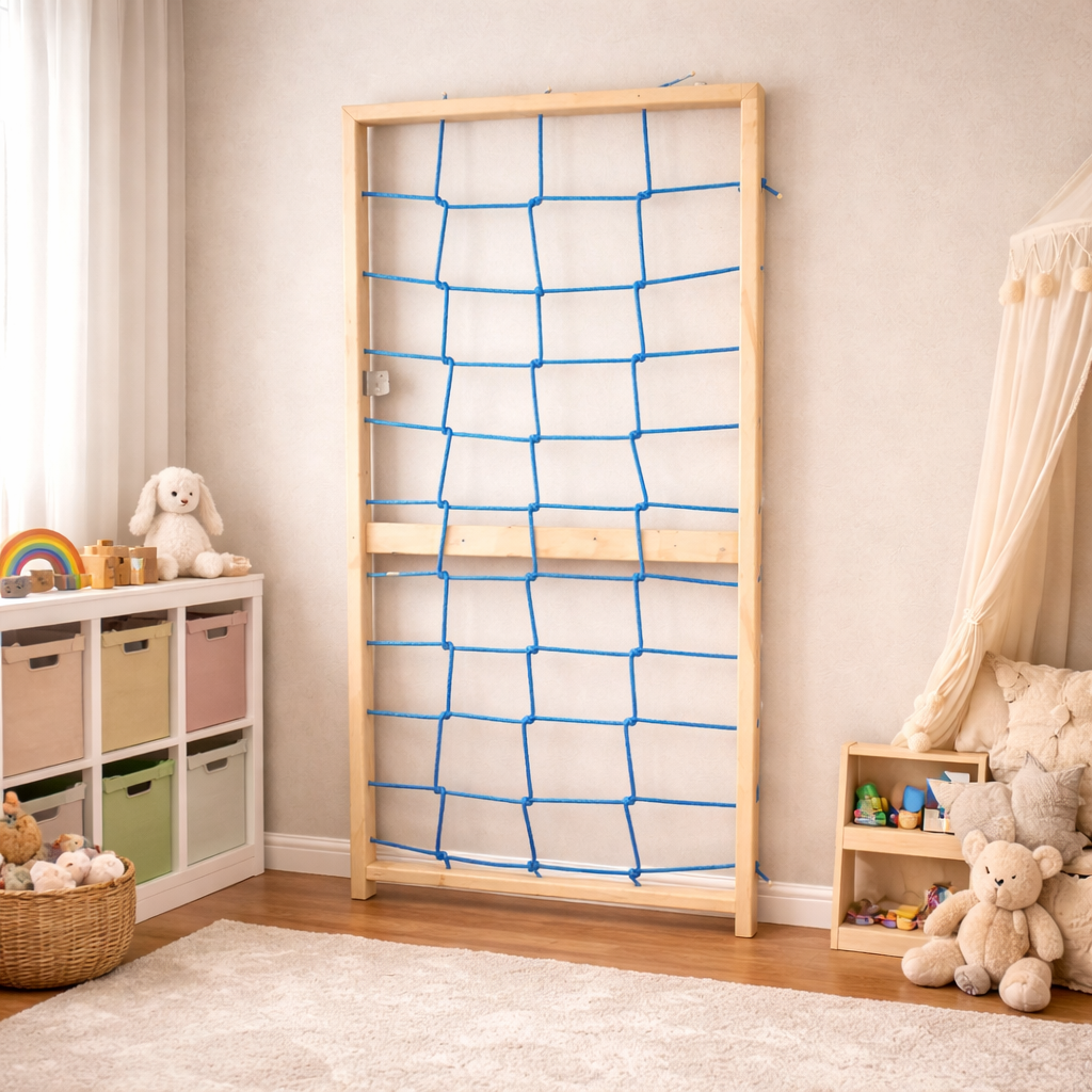 Indoor Kids Climbing Net Playset (Ages 2–6)