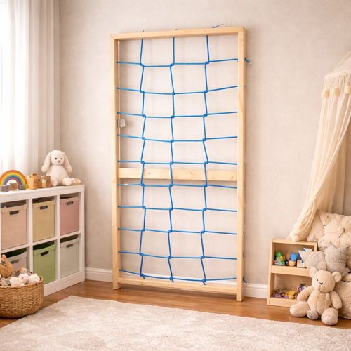 Indoor Kids Climbing Net Playset (Ages 2–6)