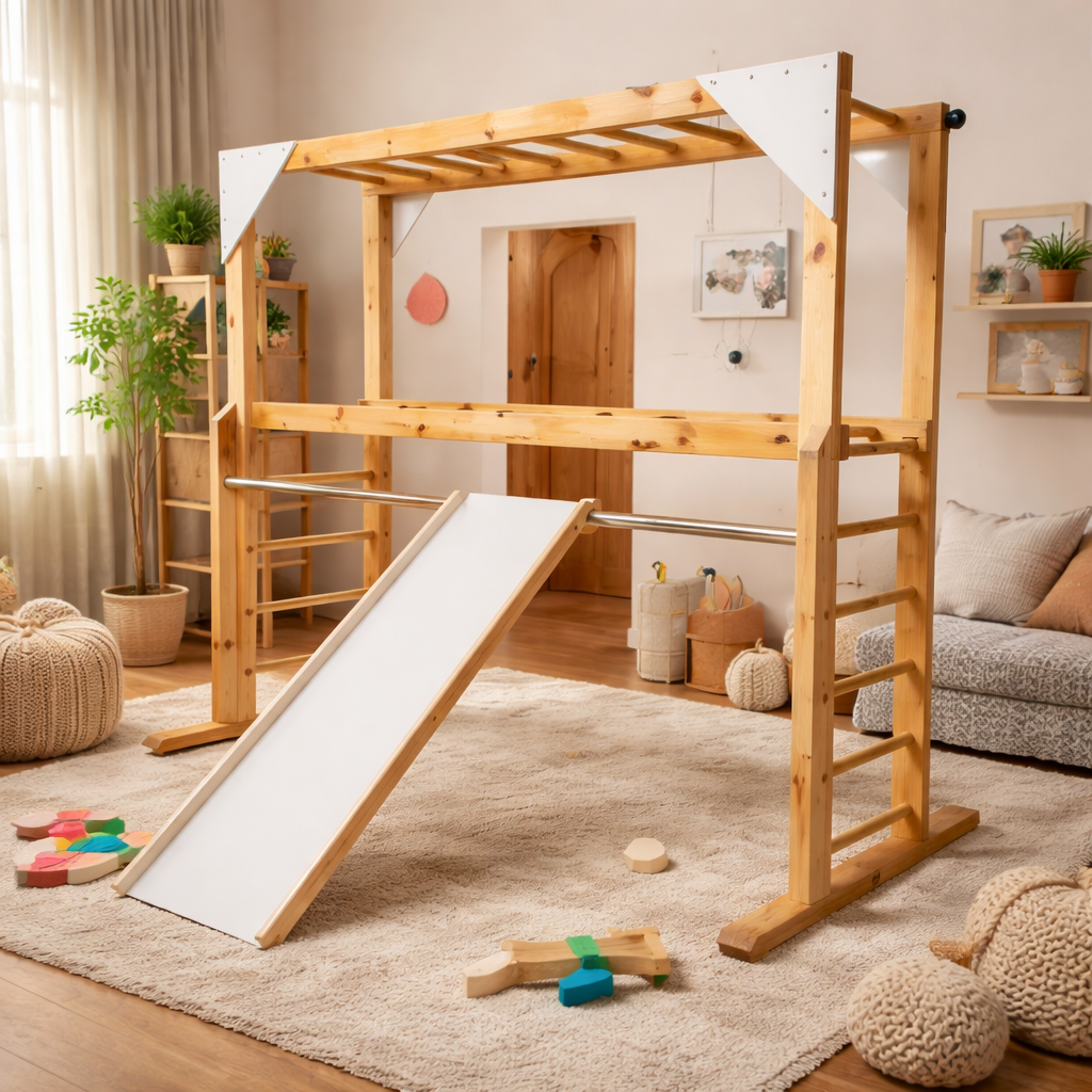 Climbing Play Gym With Slide