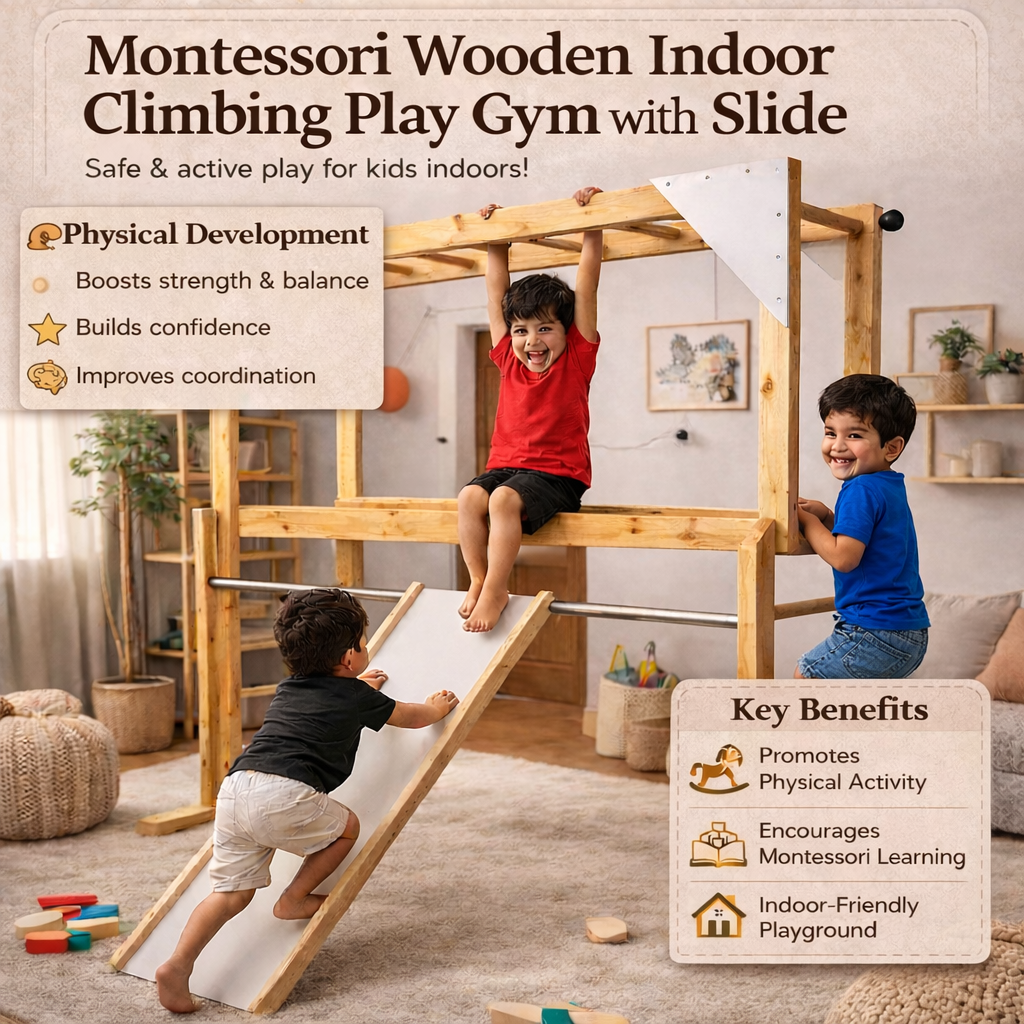 Climbing Play Gym With Slide