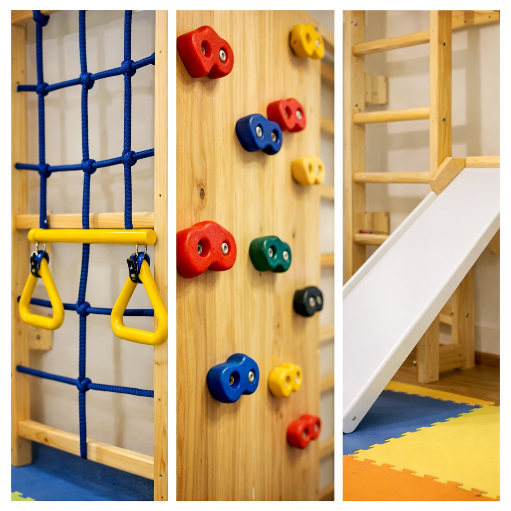 Montessori Wall Gym Playset