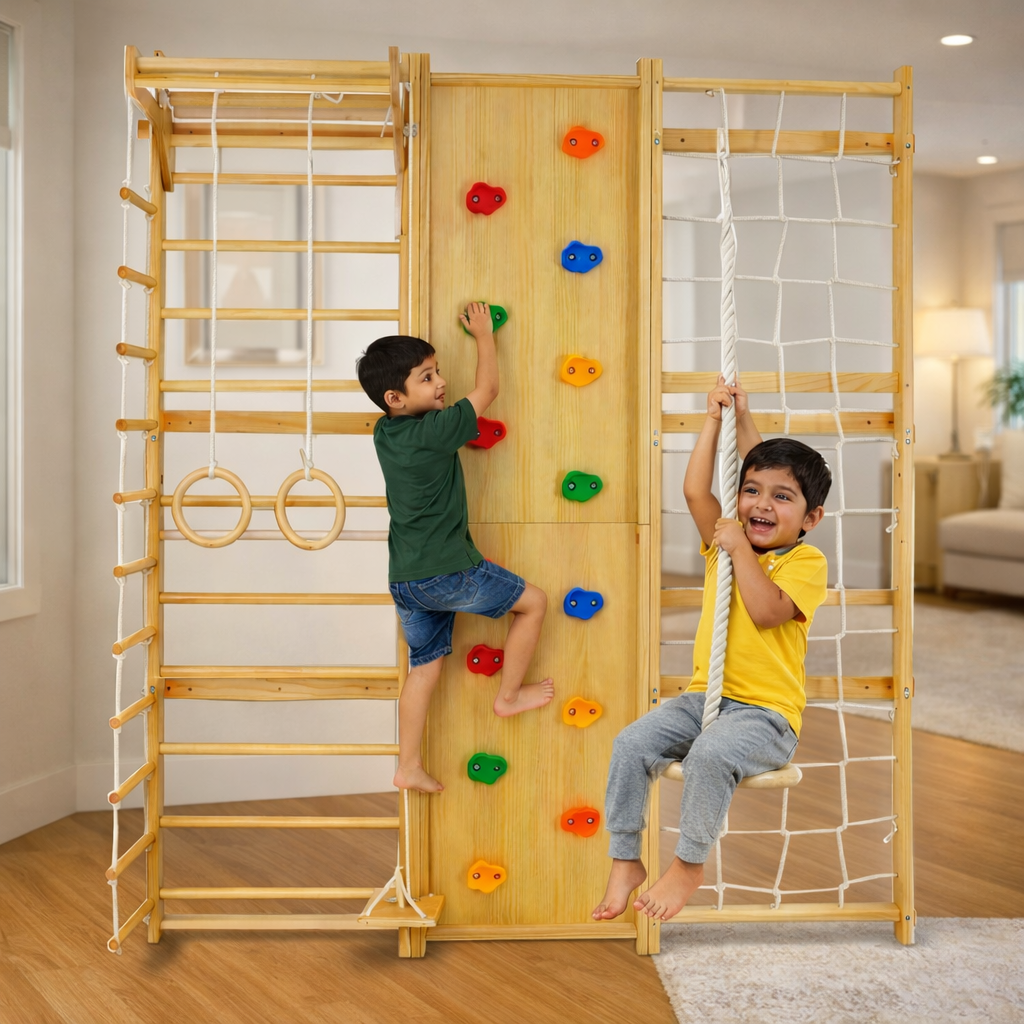 All-in-One Montessori Wall Gym Set