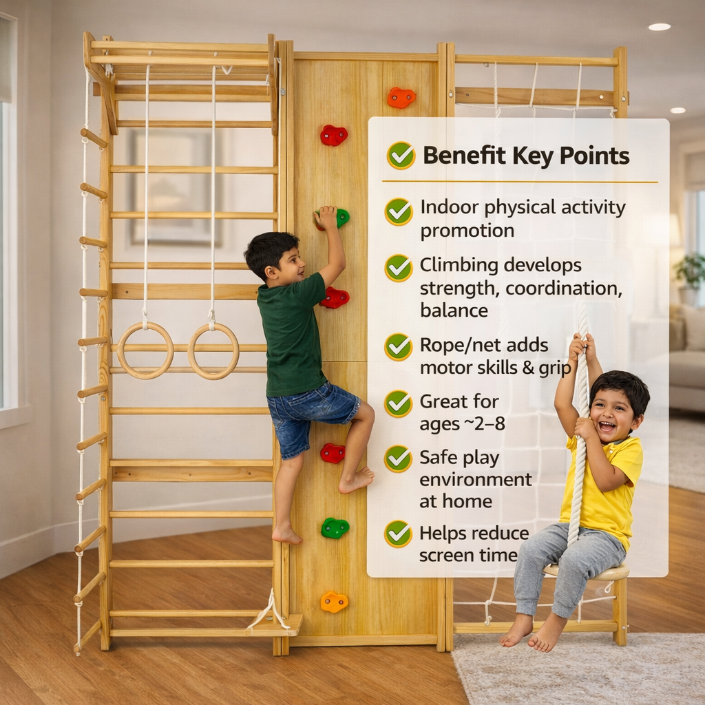All-in-One Montessori Wall Gym Set