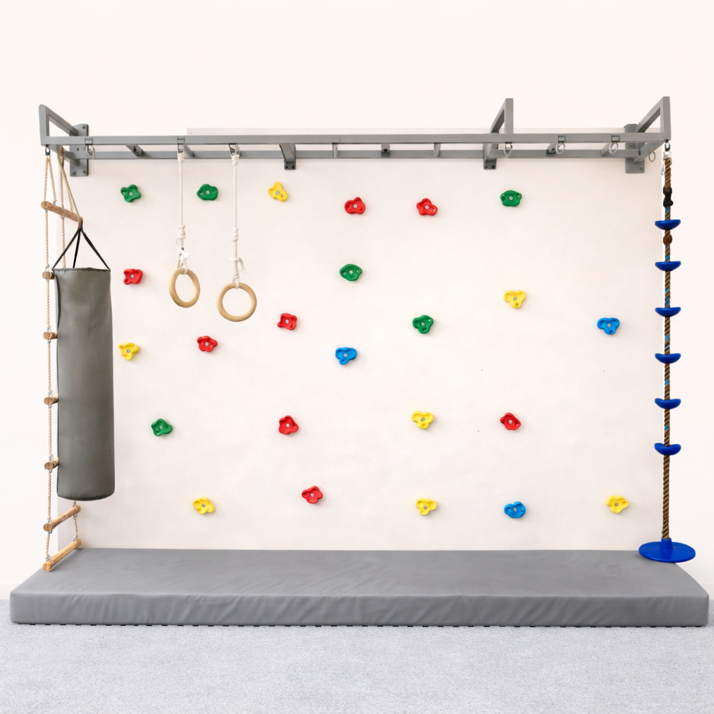 Wall Mounted Indoor Jungle Gym with iron stand